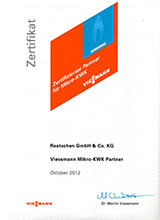 Viessmann Mikro-BHKW Zertifikat