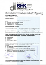 SHK Bescheinigung