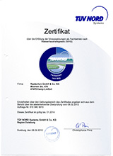 TÜV Nord Heizung Zertifikat