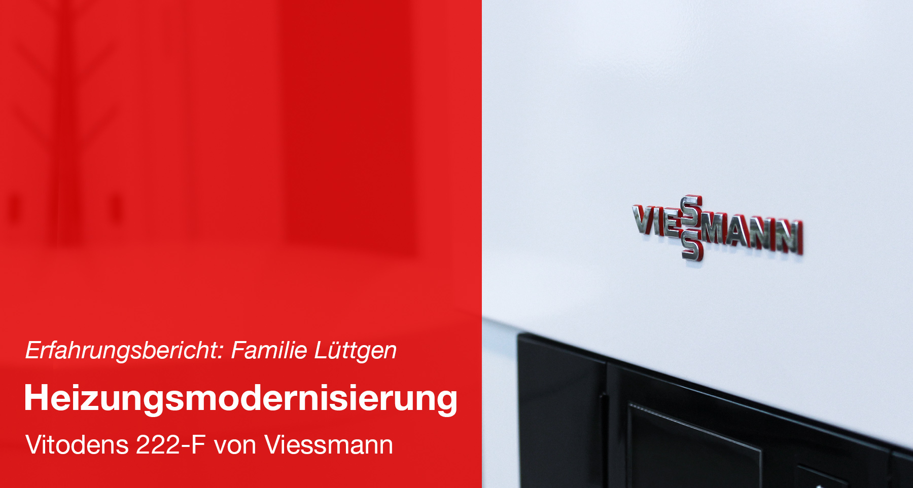 Kundenmeinung: Modernisierung der Heizung durch Raatschen. Modernisierung der Heizung - Viessmann Paket: Vitodens 222-F 19,0 kW